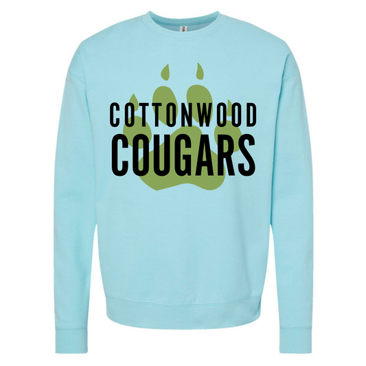 Light Blue Adult Crewneck Sweatshirt