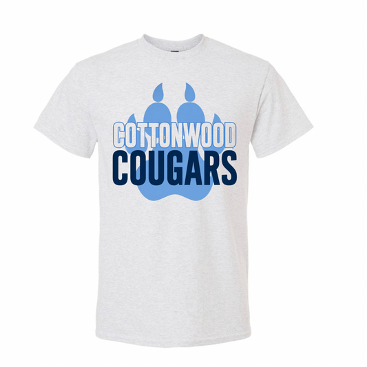 Cottonwood Cougars Ash Grey T-shirt