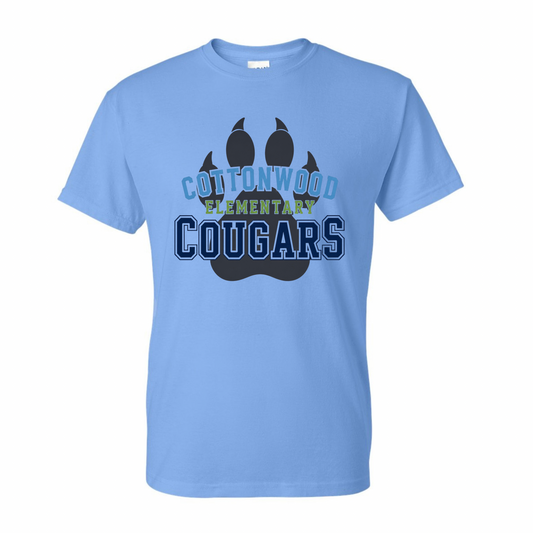 Bold Letters Logo Blue T-shirt