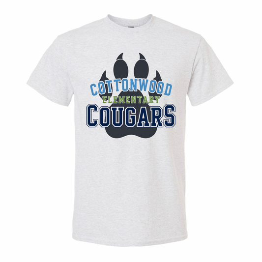 Bold Letters Logo Ash Grey T-shirt